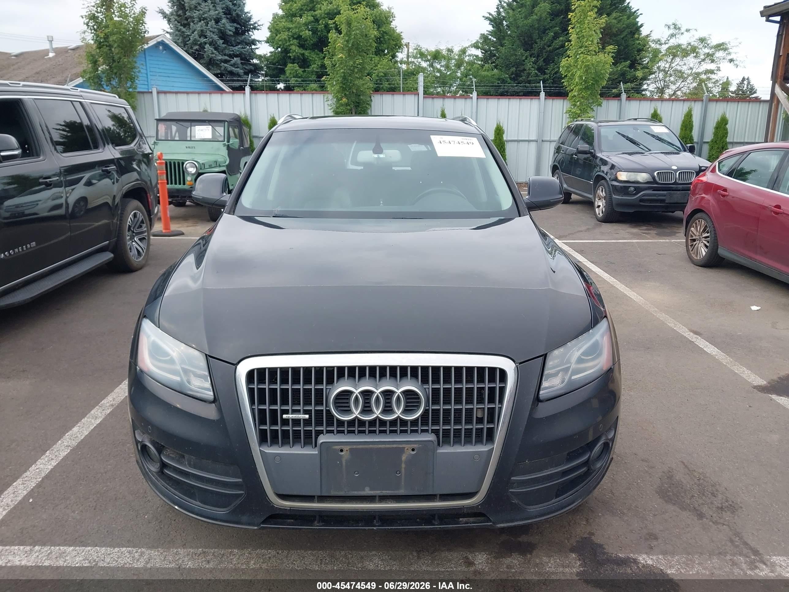 2012 Audi Q5 2.0t Premium Black vin: WA1LFAFP4CA000887