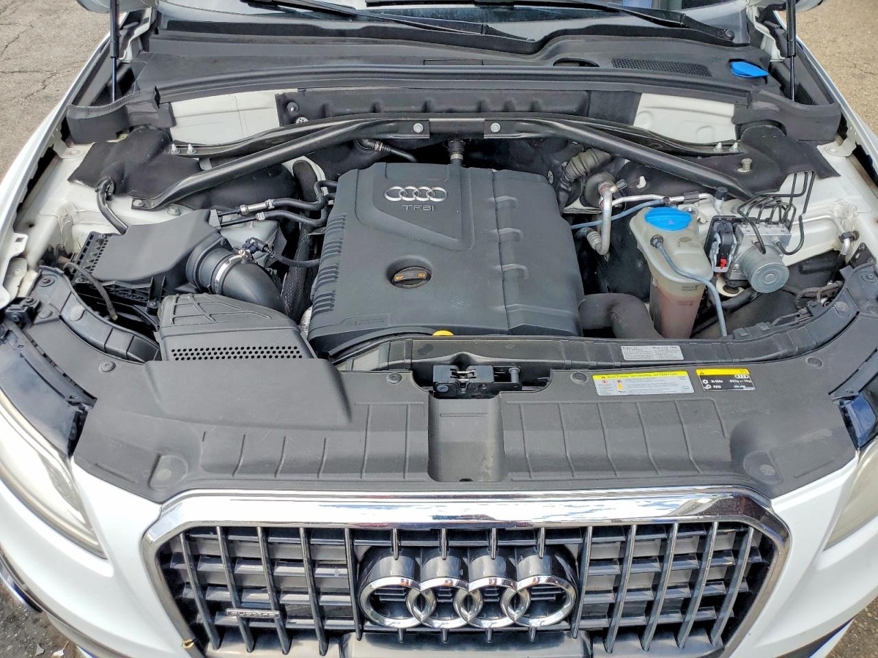 2013 Audi Q5 Premium Plus White vin: WA1LFAFP4DA028433
