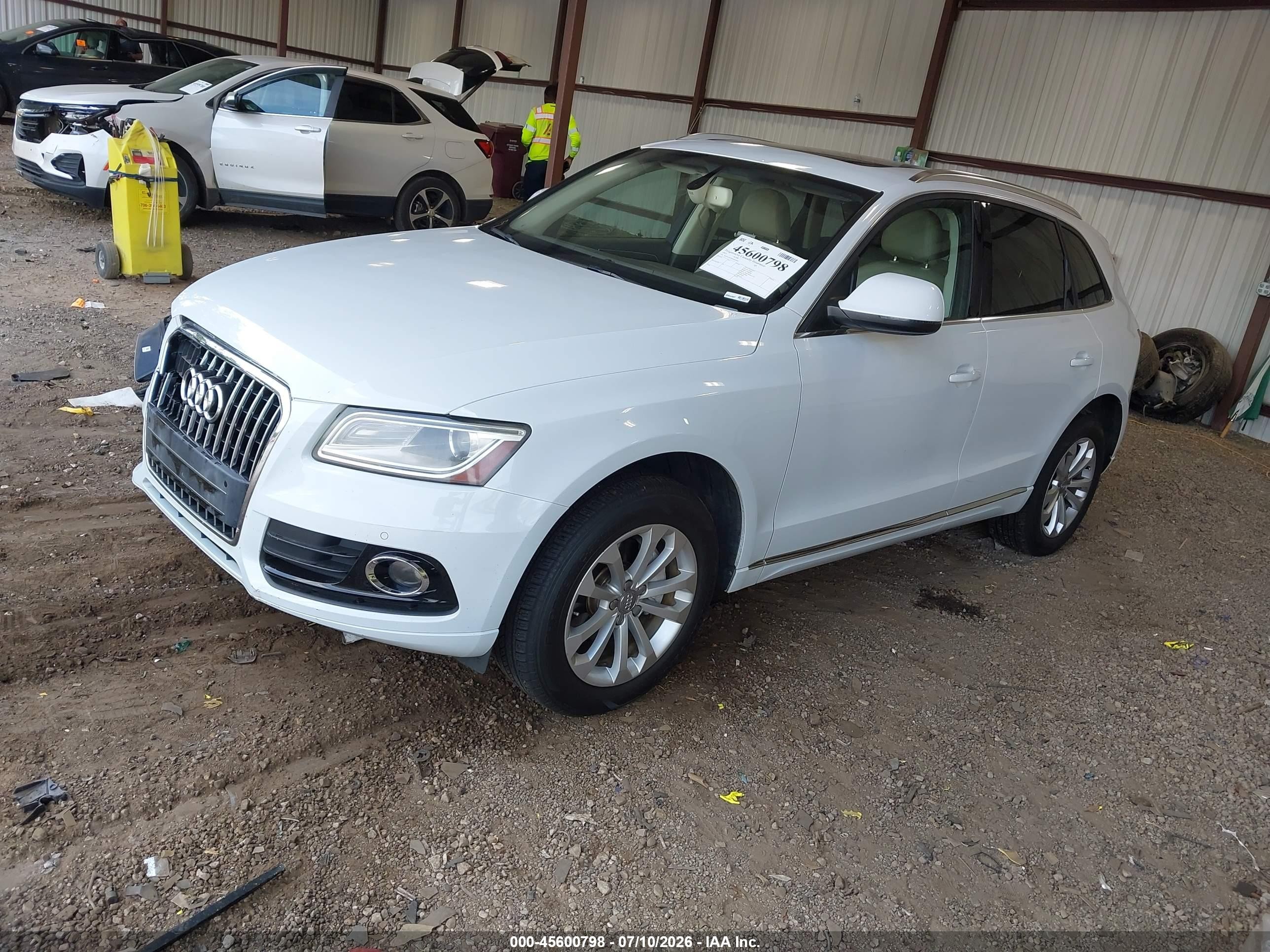 2013 Audi Q5 2.0t Premium White vin: WA1LFAFP4DA031087