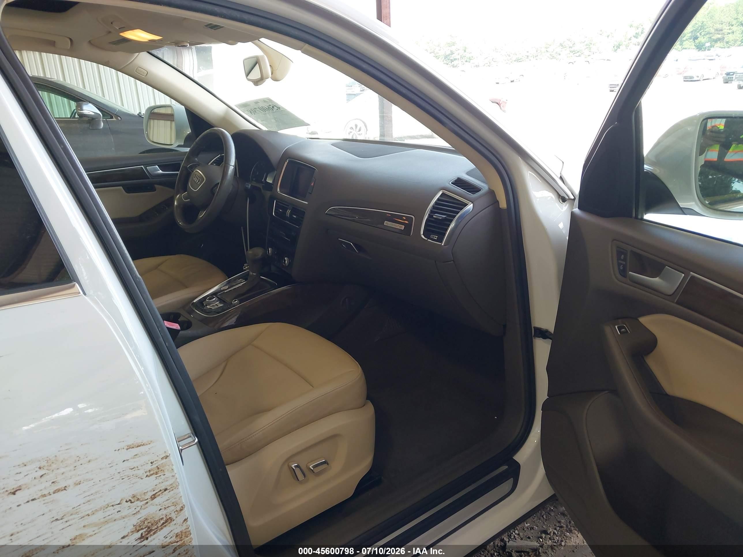 2013 Audi Q5 2.0t Premium White vin: WA1LFAFP4DA031087