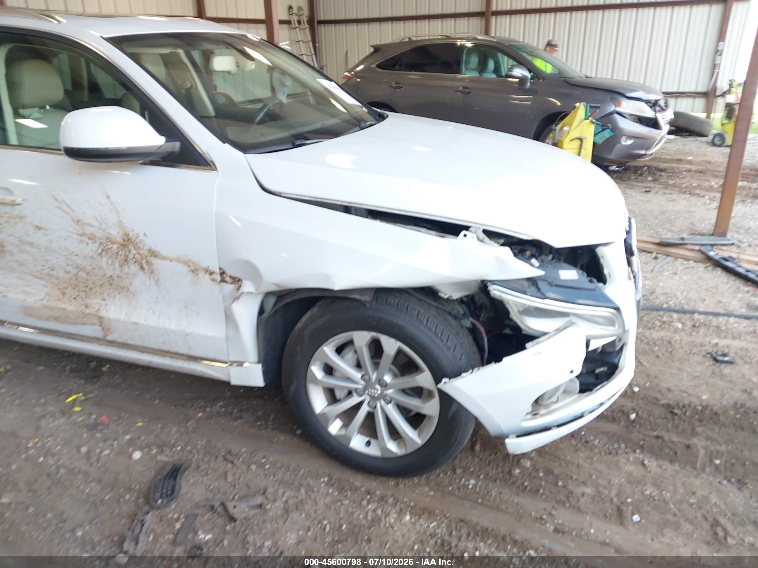 2013 Audi Q5 2.0t Premium White vin: WA1LFAFP4DA031087