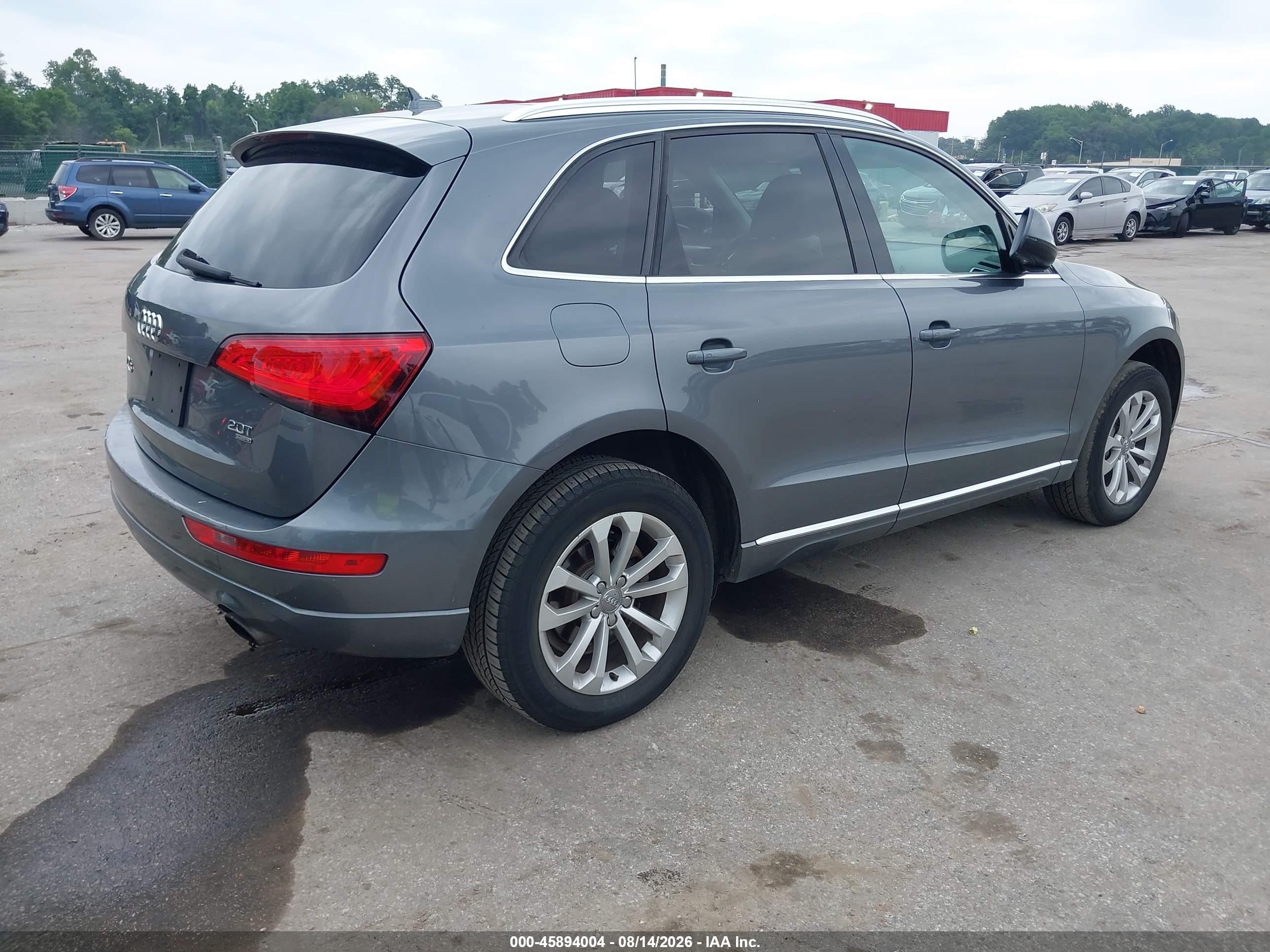 2013 Audi Q5 2.0t Premium Gray vin: WA1LFAFP4DA081374
