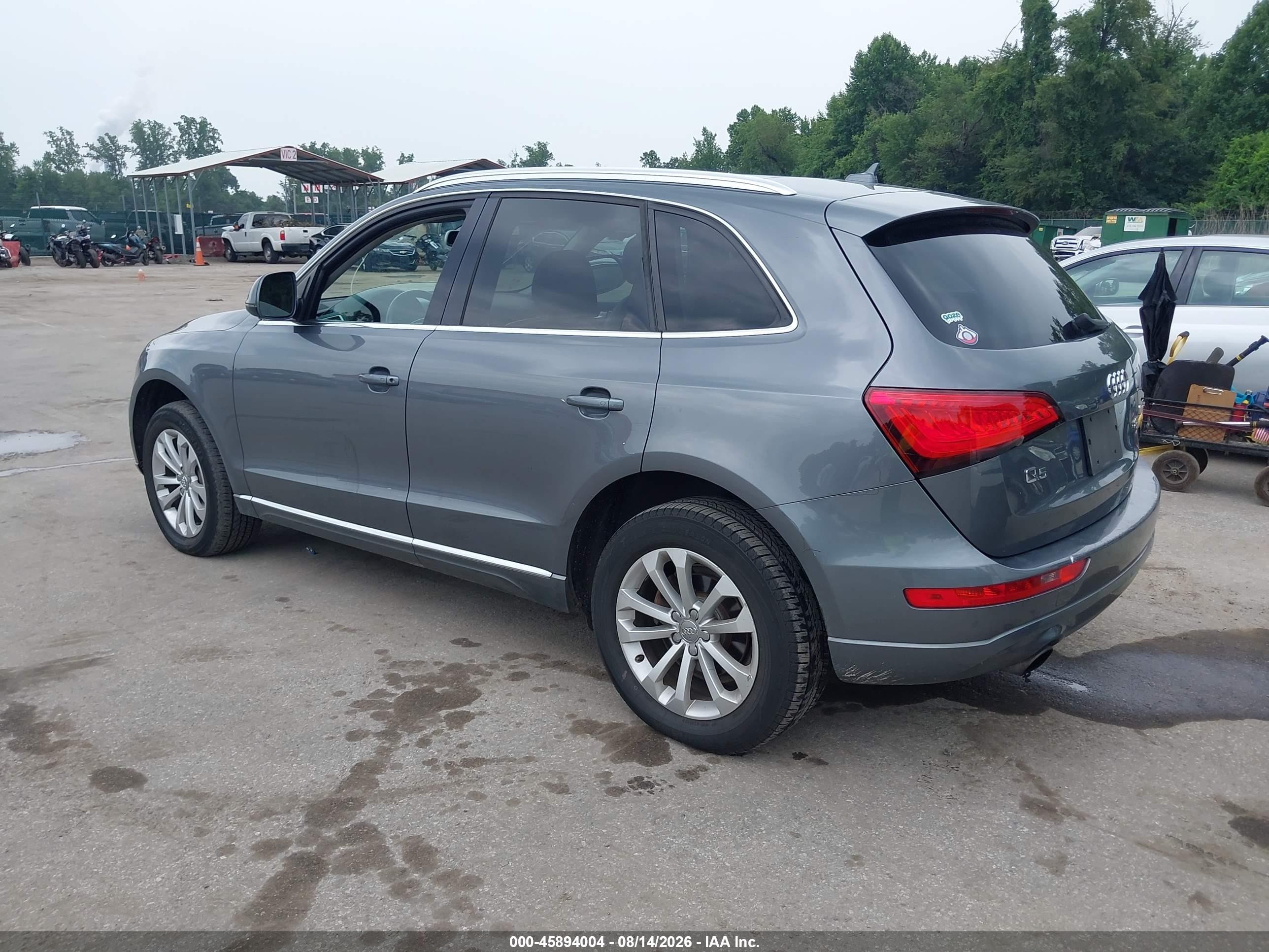 2013 Audi Q5 2.0t Premium Gray vin: WA1LFAFP4DA081374