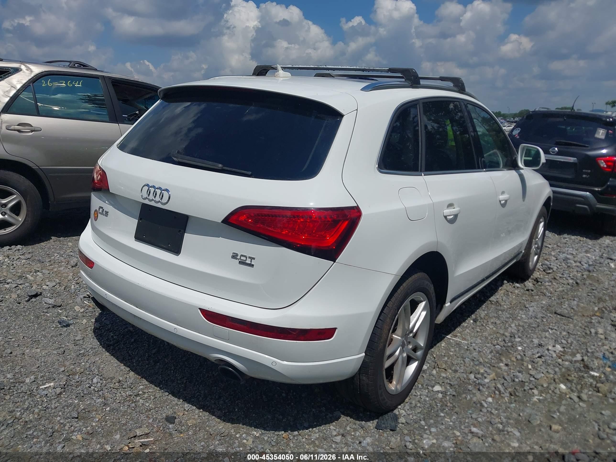 2013 Audi Q5 2.0t Premium White vin: WA1LFAFP4DA099566