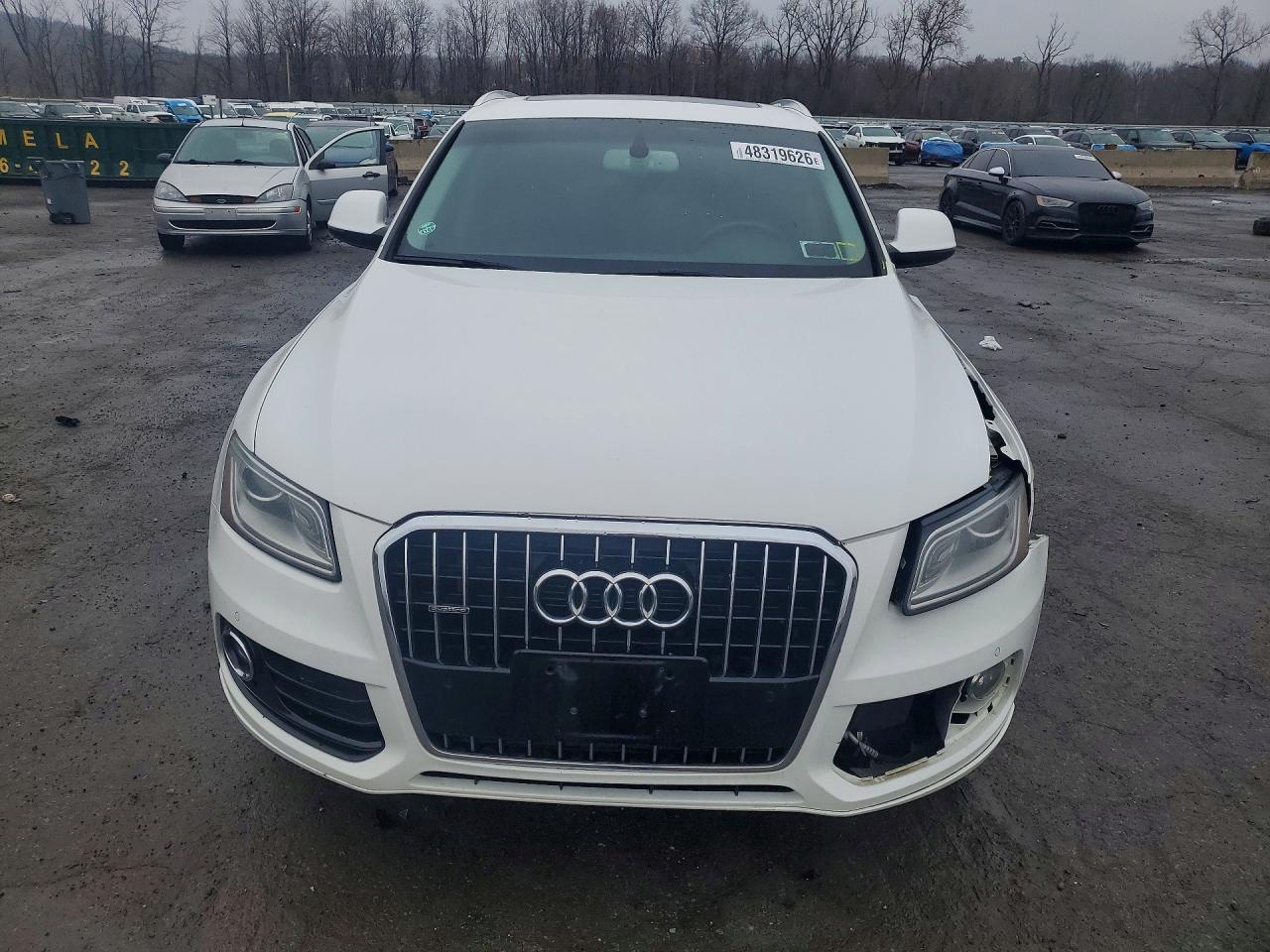 2014 Audi Q5 White vin: WA1LFAFP4EA027090