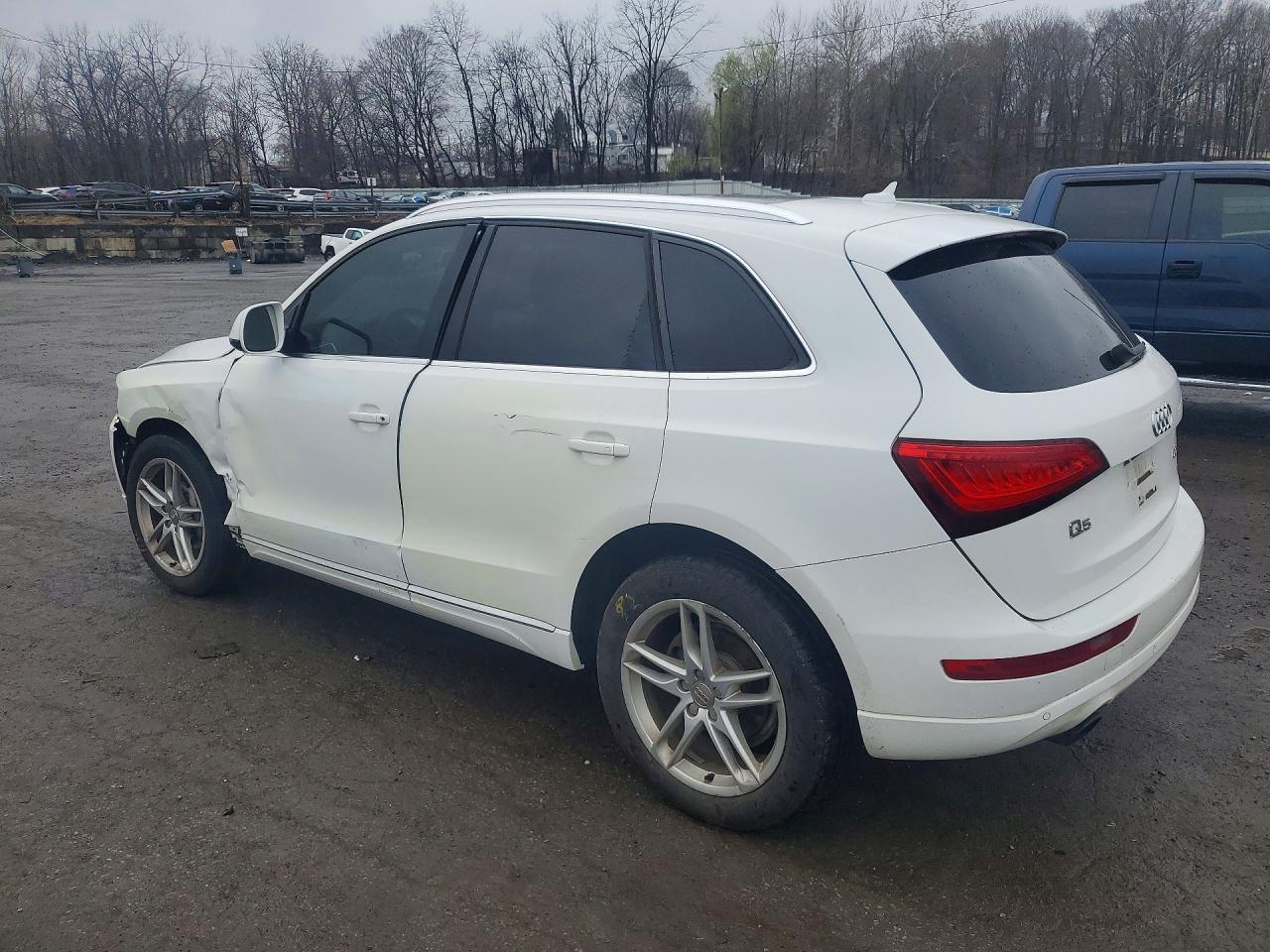 2014 Audi Q5 White vin: WA1LFAFP4EA027090
