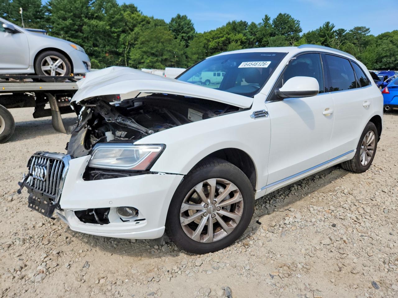 2014 Audi Q5 Premium Plus White vin: WA1LFAFP4EA037635