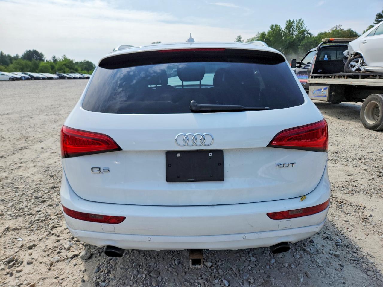 2014 Audi Q5 Premium Plus White vin: WA1LFAFP4EA037635