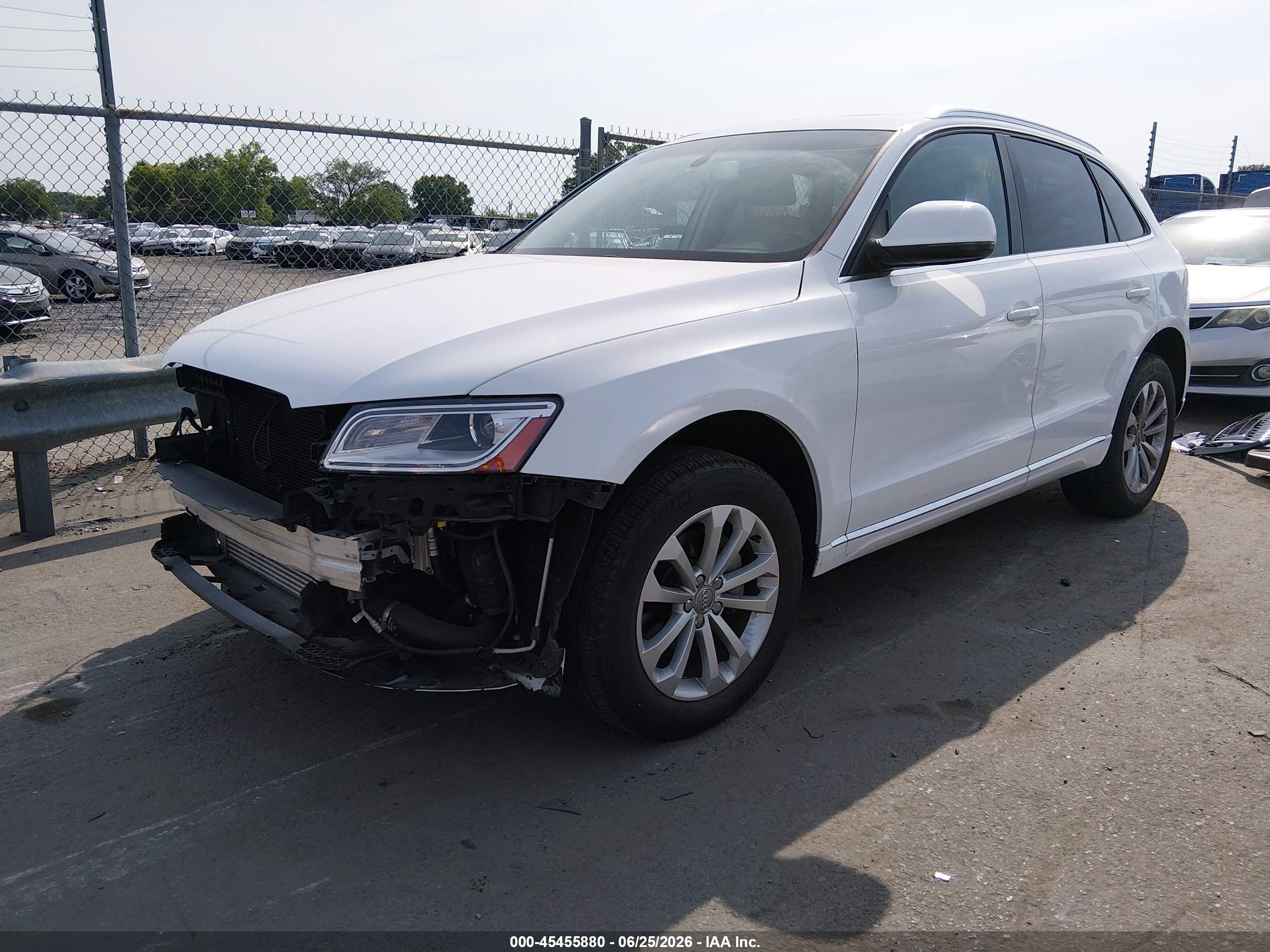 2014 Audi Q5 2.0t Premium White vin: WA1LFAFP4EA088049