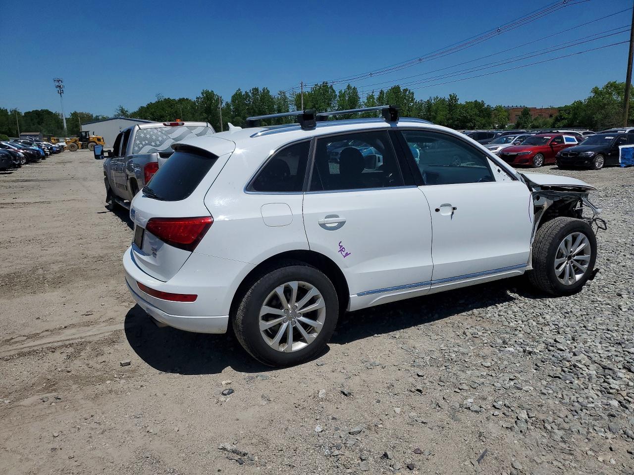 2014 Audi Q5 Premium Plus White vin: WA1LFAFP4EA088553