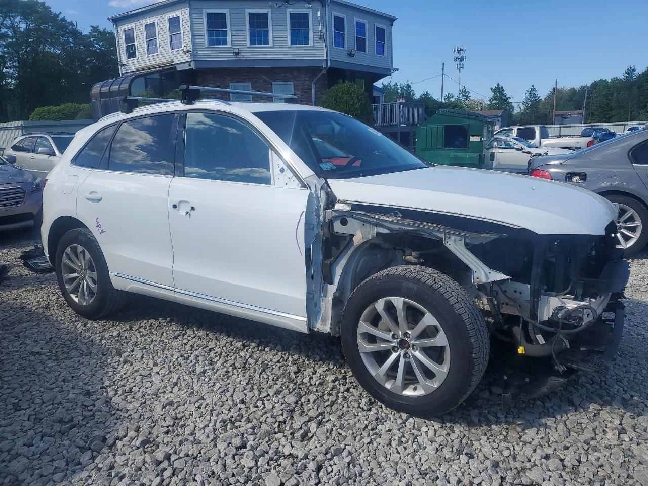 2014 Audi Q5 Premium Plus White vin: WA1LFAFP4EA088553