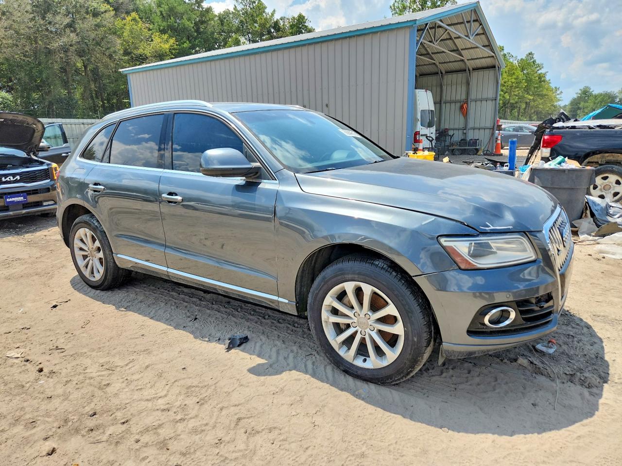 2015 Audi Q5 Premium Plus Gray vin: WA1LFAFP4FA010808
