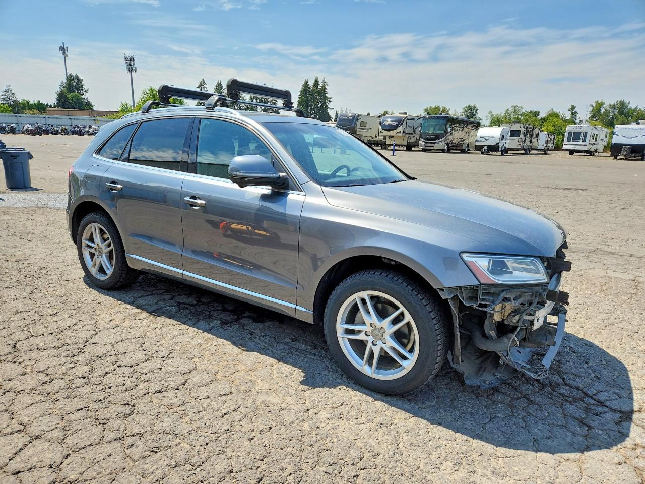 2015 Audi Q5 Premium Plus Gray vin: WA1LFAFP4FA046837