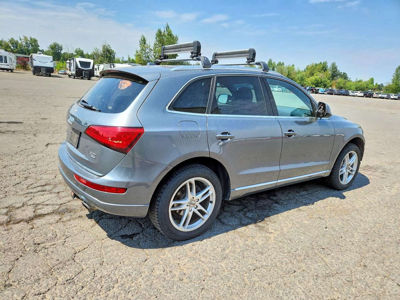 2015 Audi Q5 Premium Plus Gray vin: WA1LFAFP4FA046837