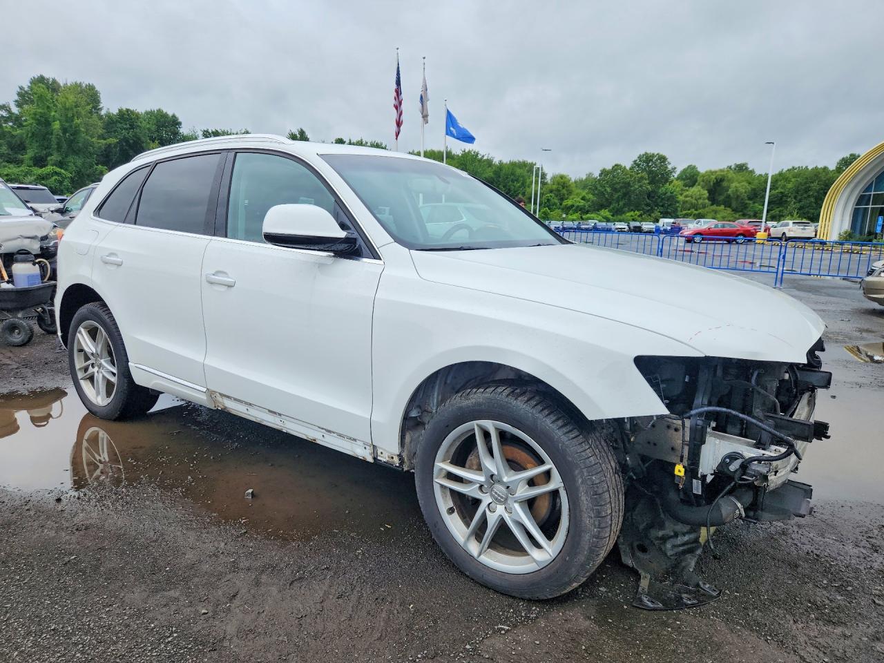 2015 Audi Q5 Premium Plus White vin: WA1LFAFP4FA104509