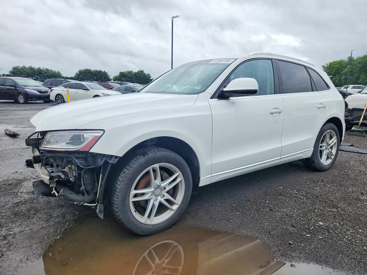 2015 Audi Q5 Premium Plus White vin: WA1LFAFP4FA104509