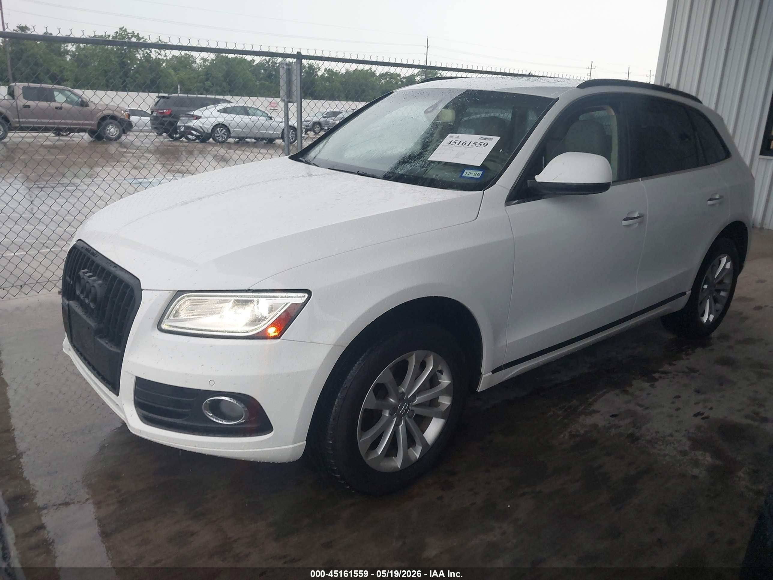 2015 Audi Q5 2.0t Premium White vin: WA1LFAFP4FA110083