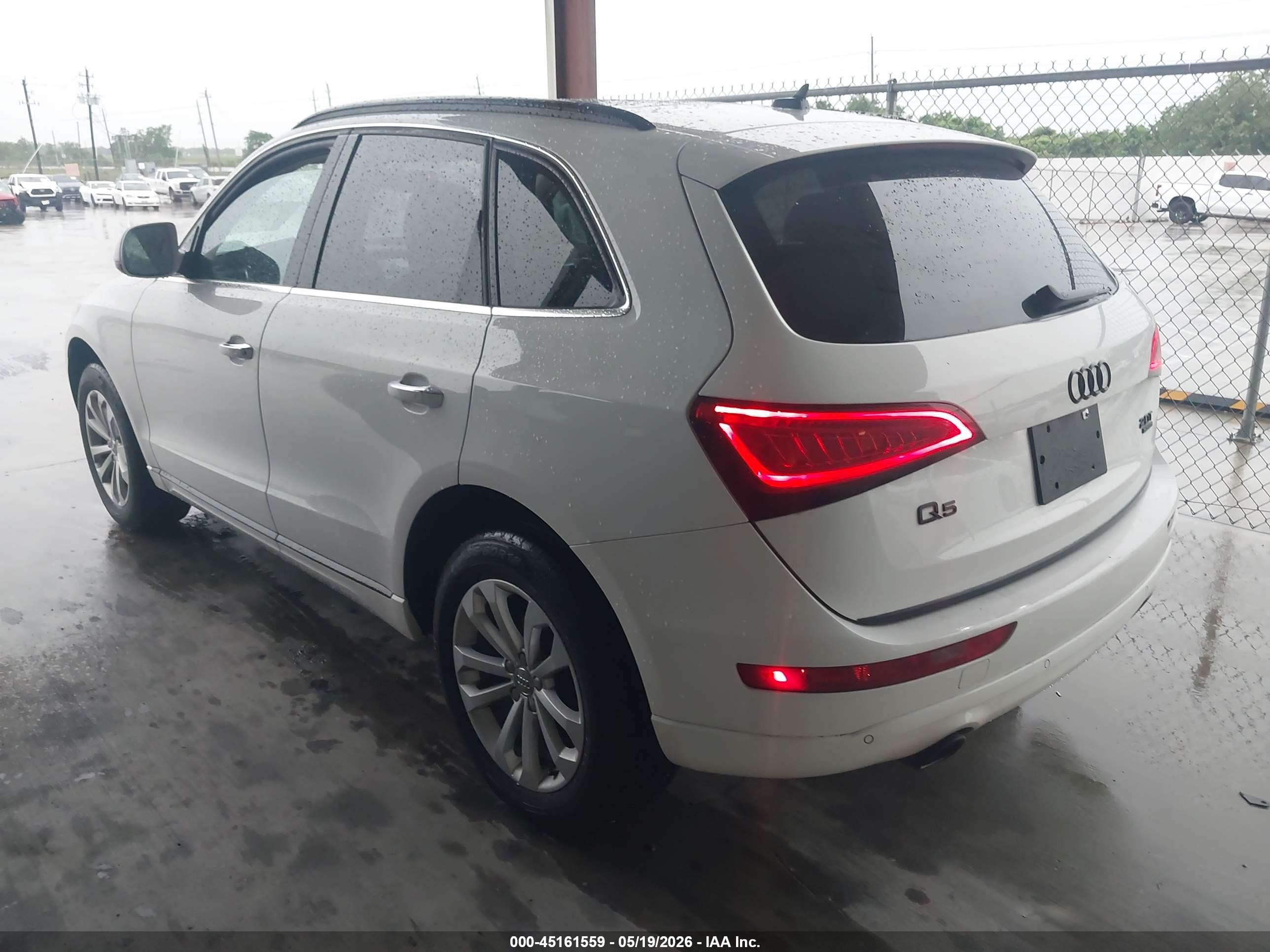 2015 Audi Q5 2.0t Premium White vin: WA1LFAFP4FA110083