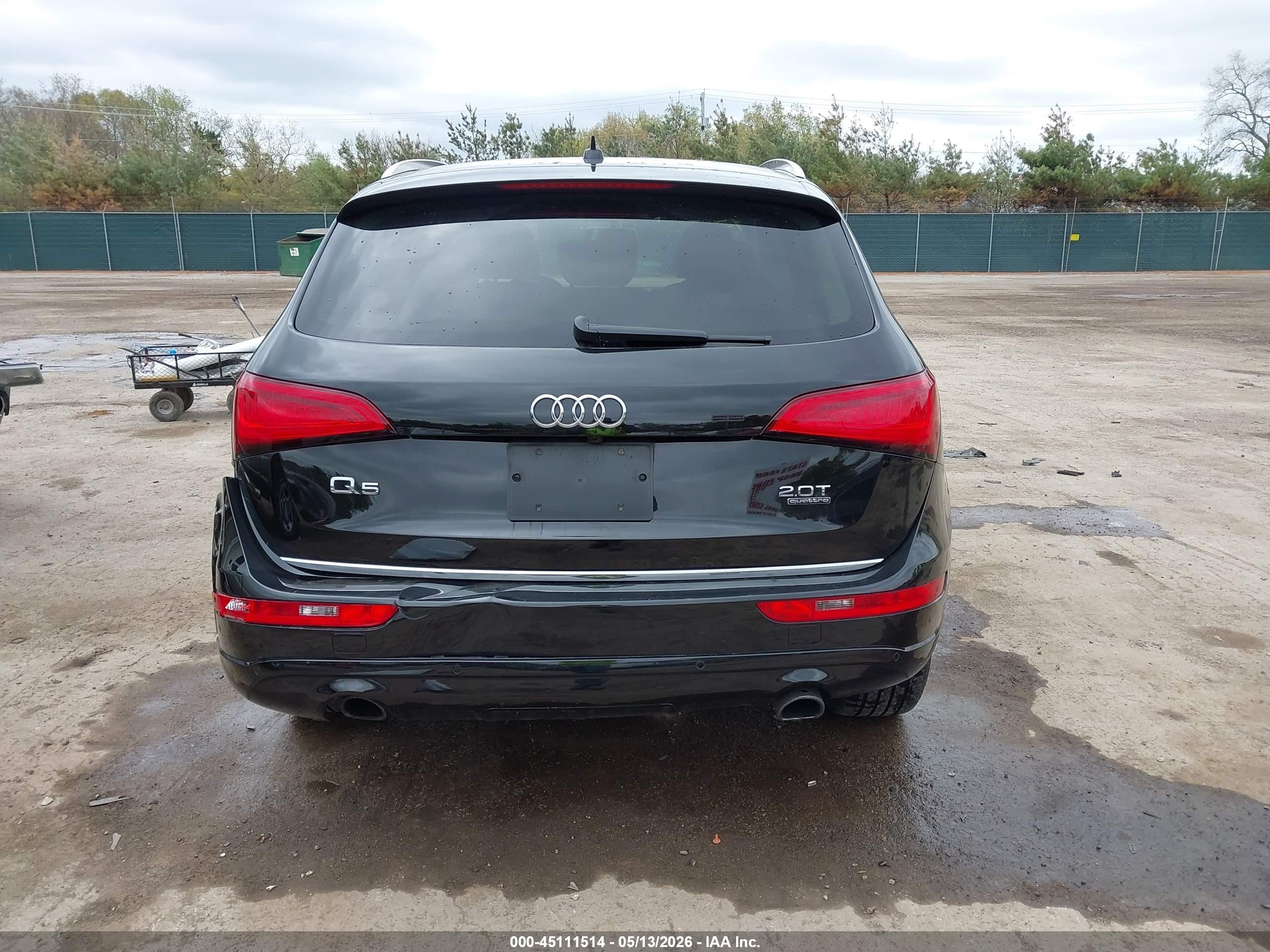 2015 Audi Q5 2.0t Premium Black vin: WA1LFAFP4FA141723