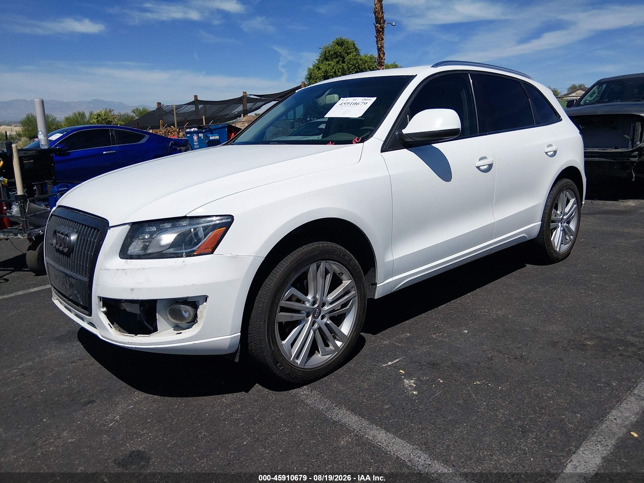 2011 Audi Q5 2.0t Premium White vin: WA1LFAFP5BA051538
