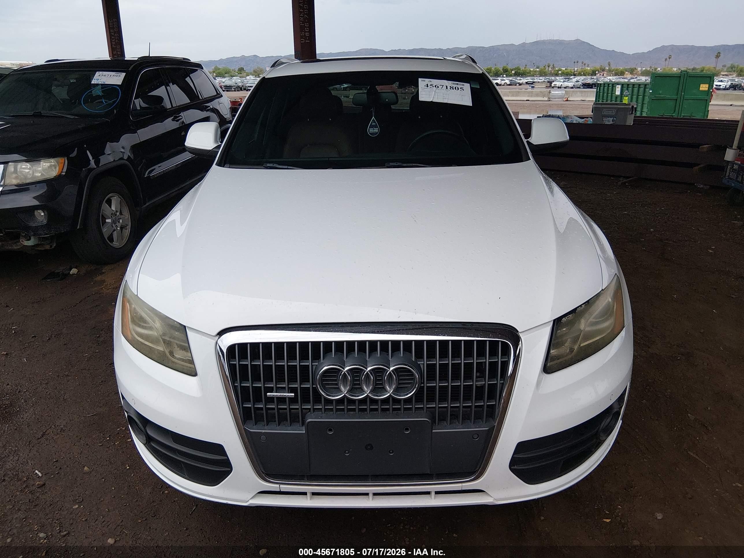 2012 Audi Q5 2.0t Premium White vin: WA1LFAFP5CA138356