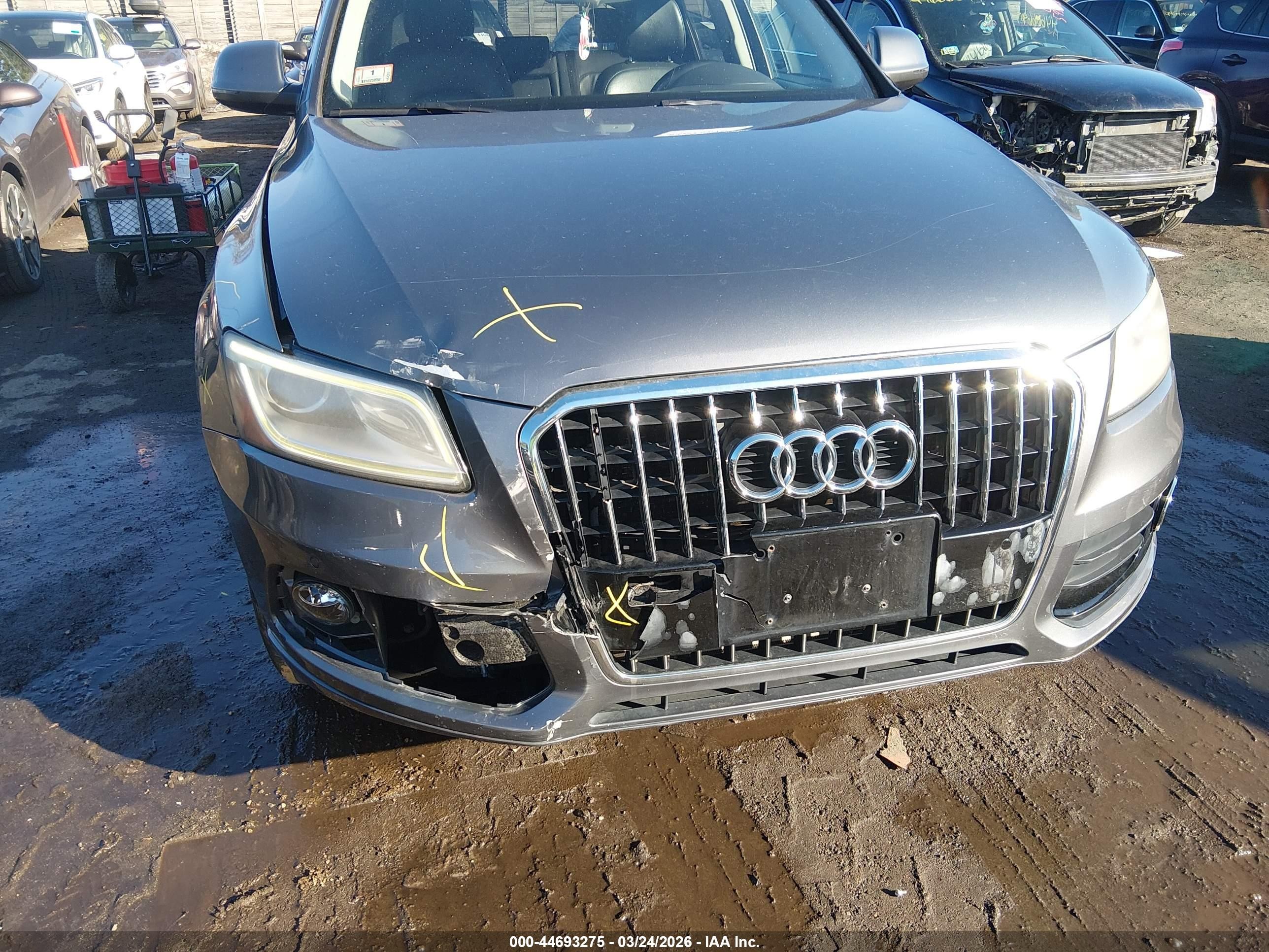 2013 Audi Q5 2.0t Premium Gray vin: WA1LFAFP5DA008823