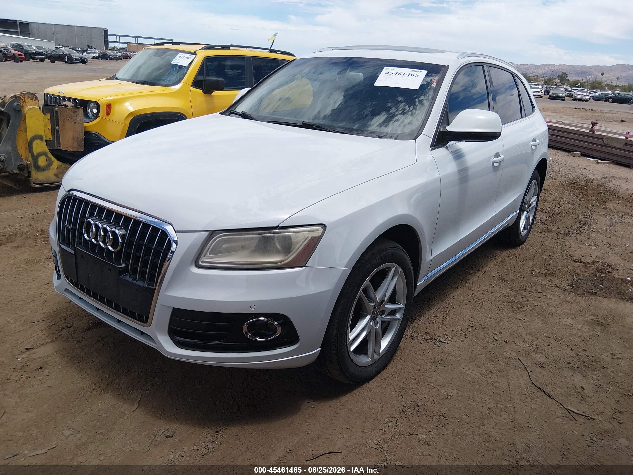 2013 Audi Q5 2.0t Premium White vin: WA1LFAFP5DA027016