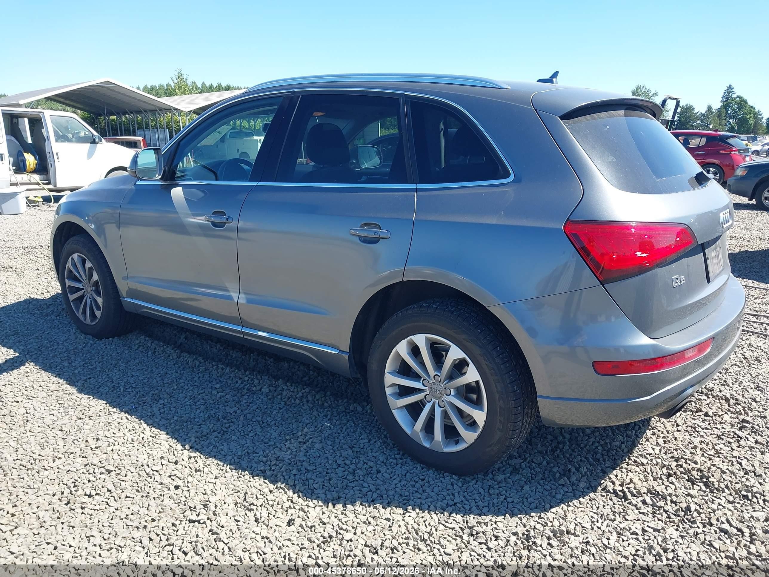 2013 Audi Q5 2.0t Premium Gray vin: WA1LFAFP5DA030272
