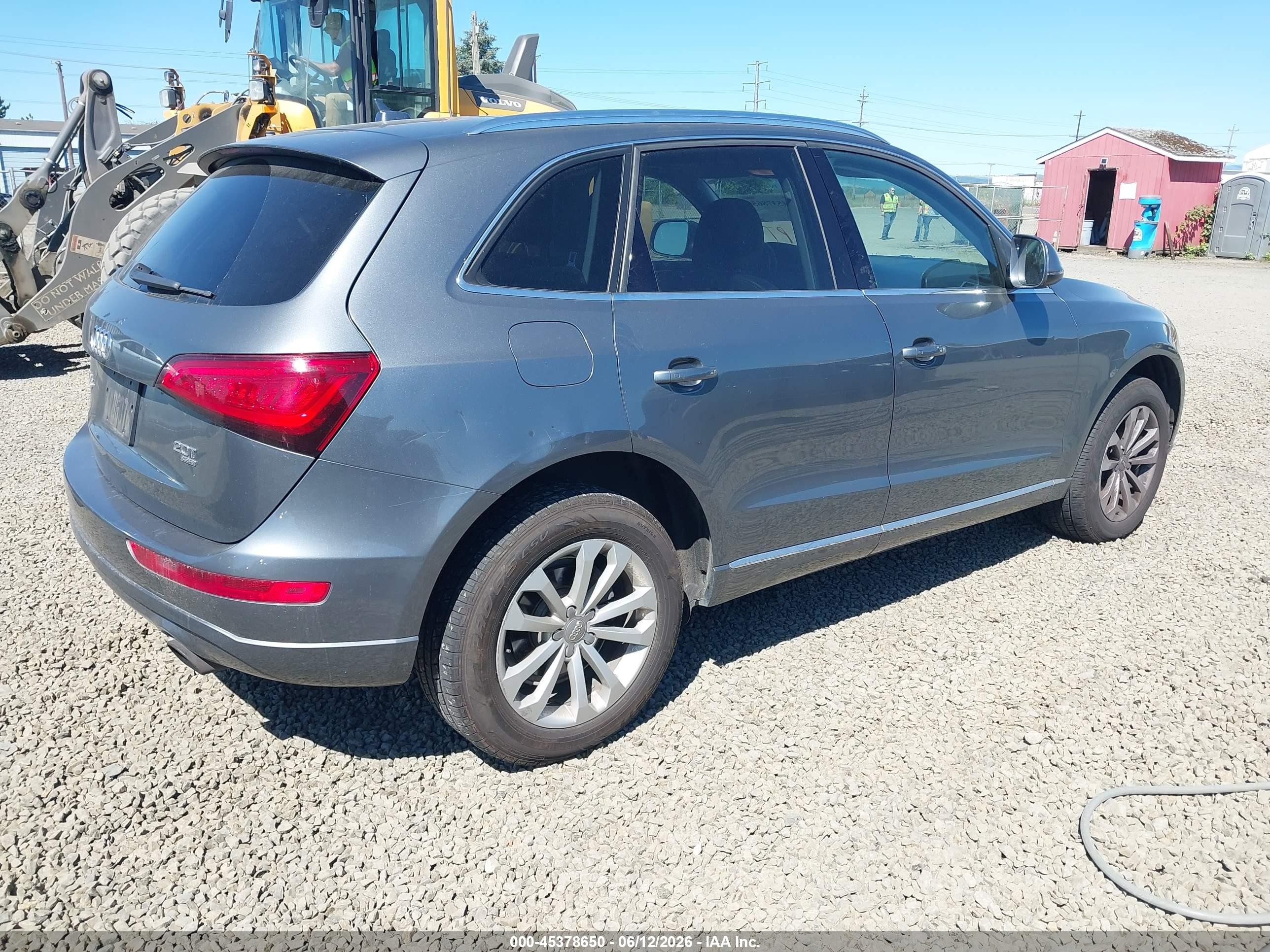 2013 Audi Q5 2.0t Premium Gray vin: WA1LFAFP5DA030272