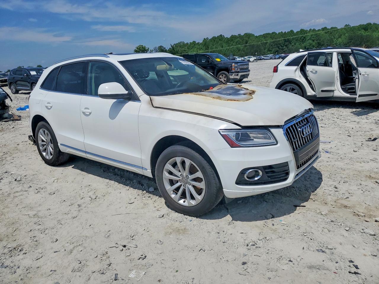 2013 Audi Q5 Premium Plus White vin: WA1LFAFP5DA066379