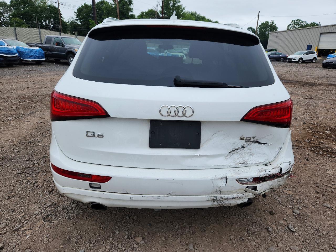 2013 Audi Q5 Premium Plus White vin: WA1LFAFP5DA086938