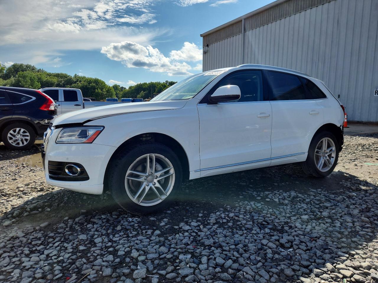 2014 Audi Q5 Premium Plus White vin: WA1LFAFP5EA034923