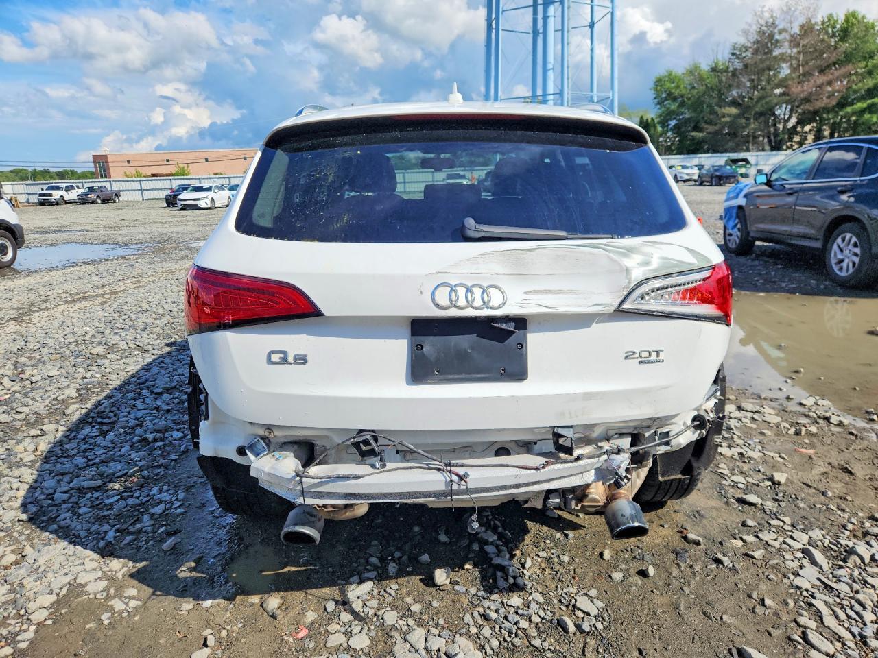 2014 Audi Q5 Premium Plus White vin: WA1LFAFP5EA034923
