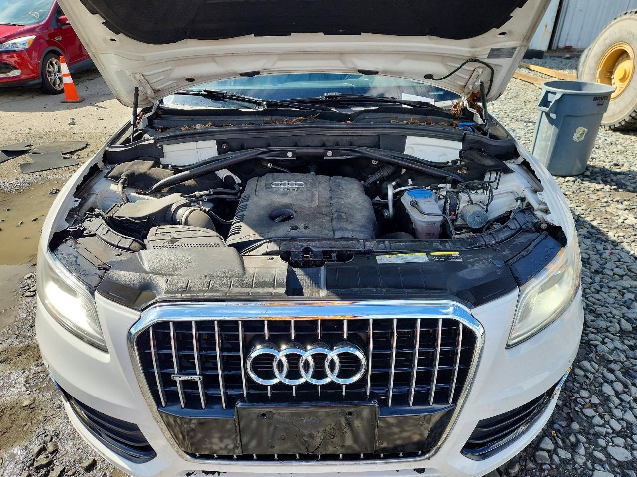 2014 Audi Q5 Premium Plus White vin: WA1LFAFP5EA034923