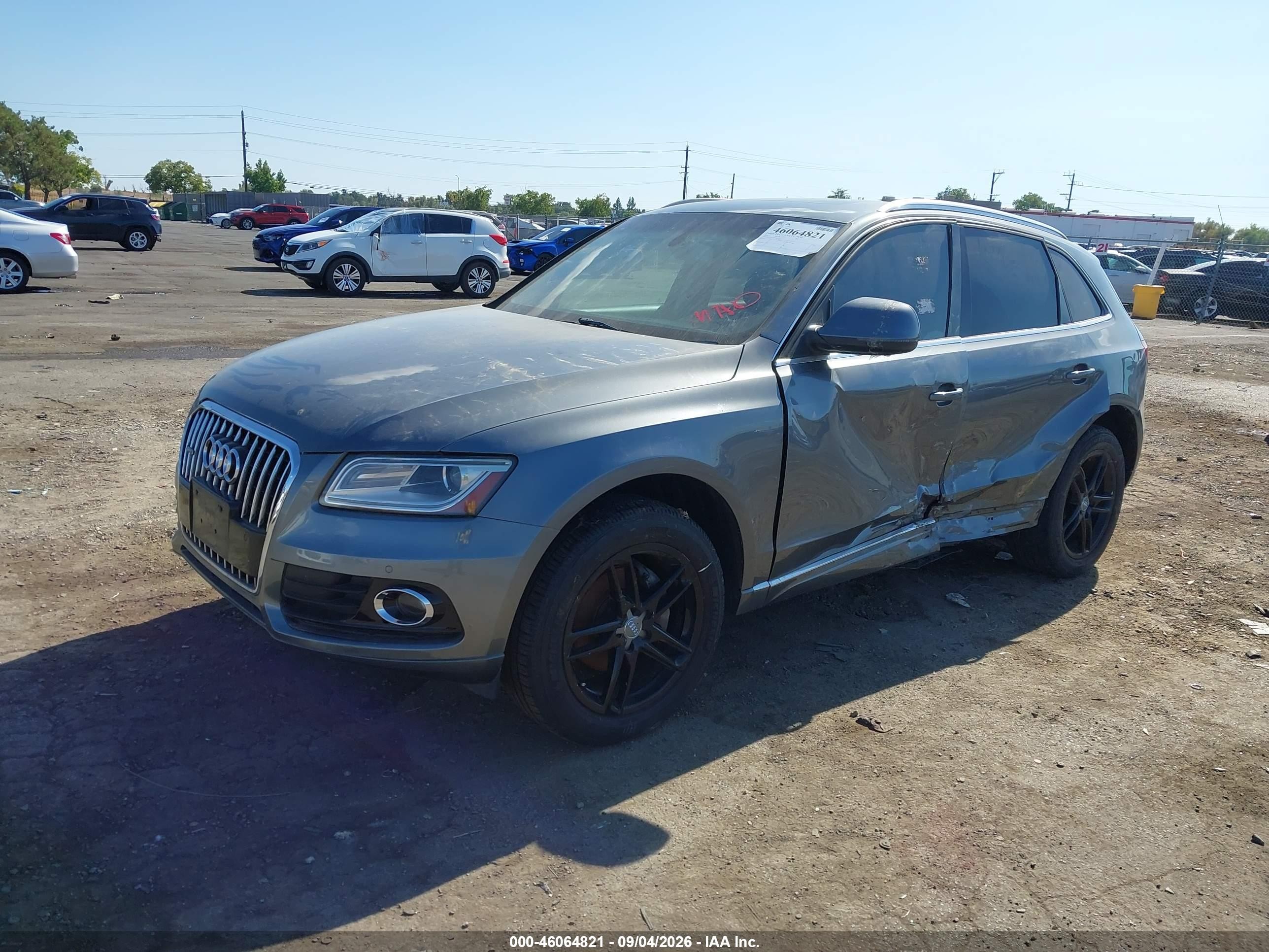 2014 Audi Q5 2.0t Premium Gray vin: WA1LFAFP5EA075374