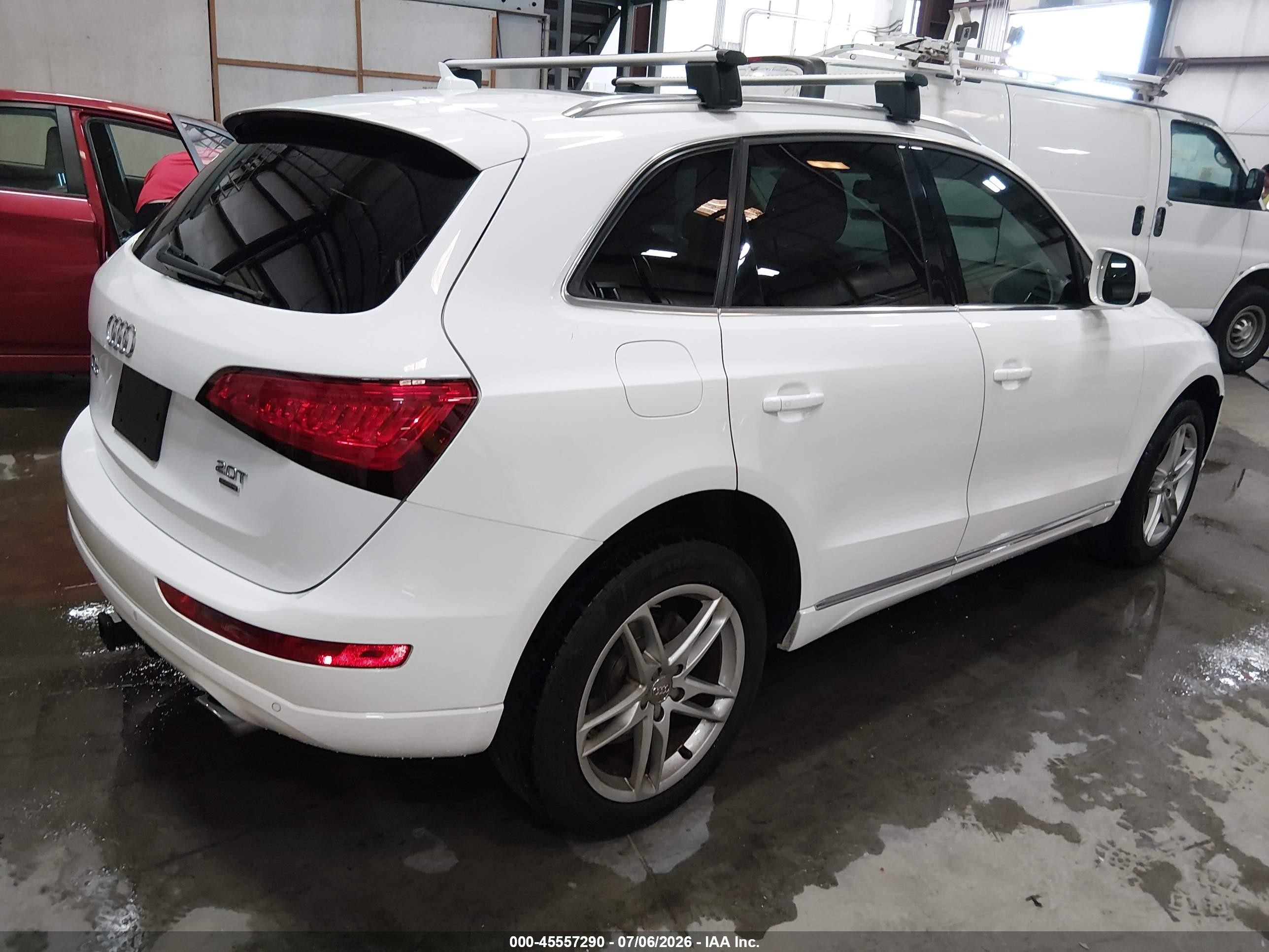 2014 Audi Q5 2.0t Premium White vin: WA1LFAFP5EA075410