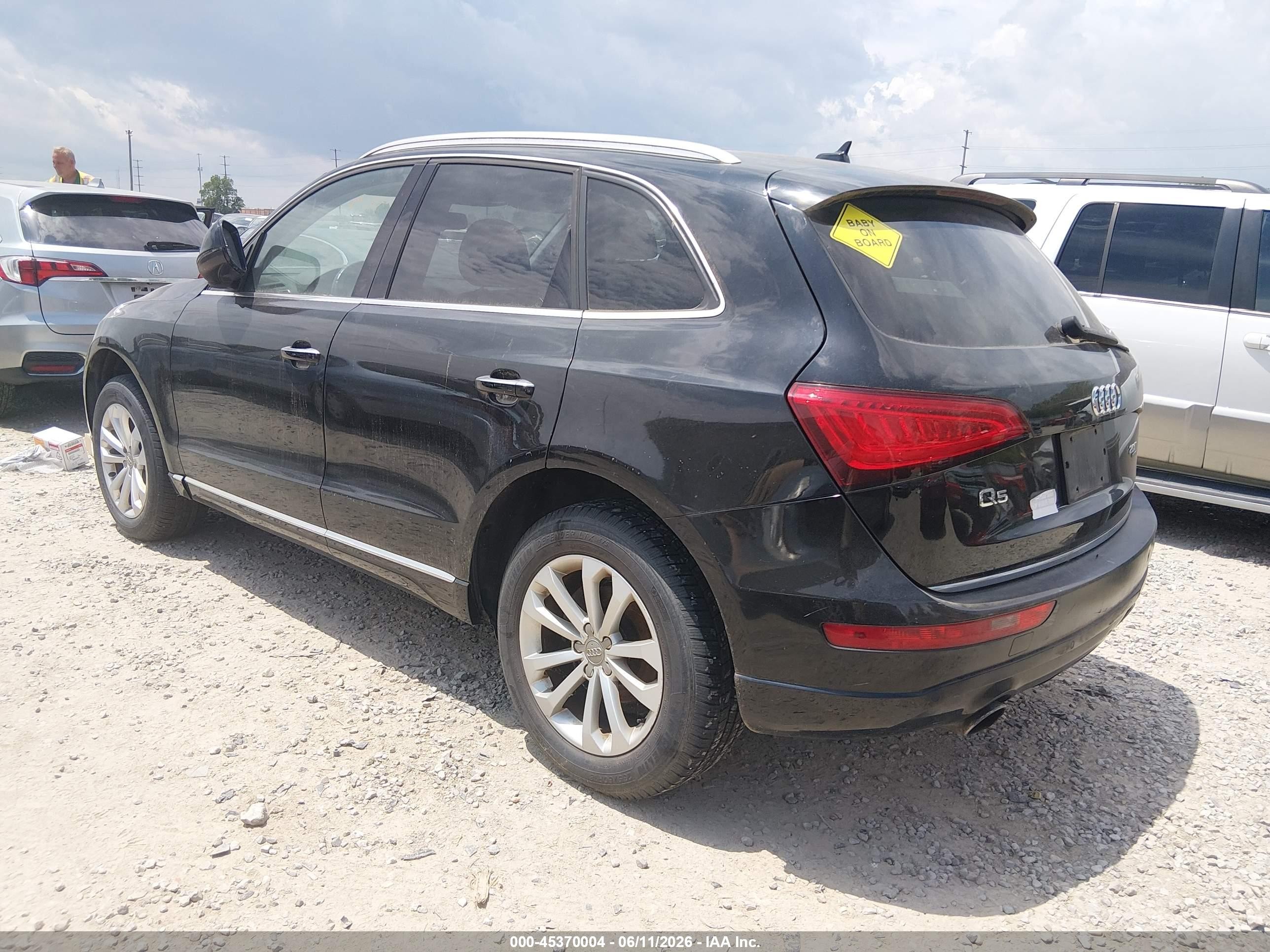 2015 Audi Q5 2.0t Premium Черный vin: WA1LFAFP5FA020764