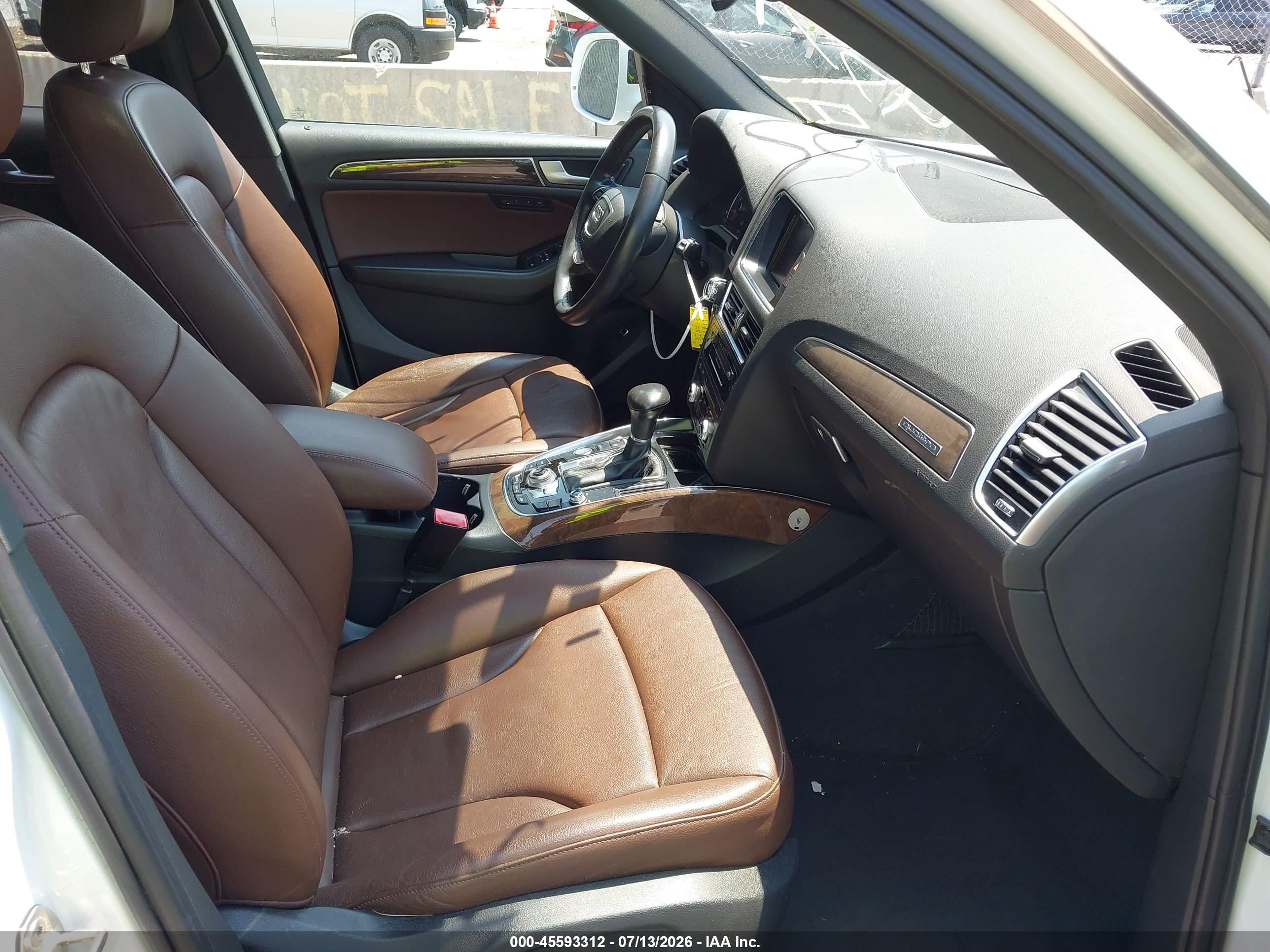 2015 Audi Q5 2.0t Premium White vin: WA1LFAFP5FA034390