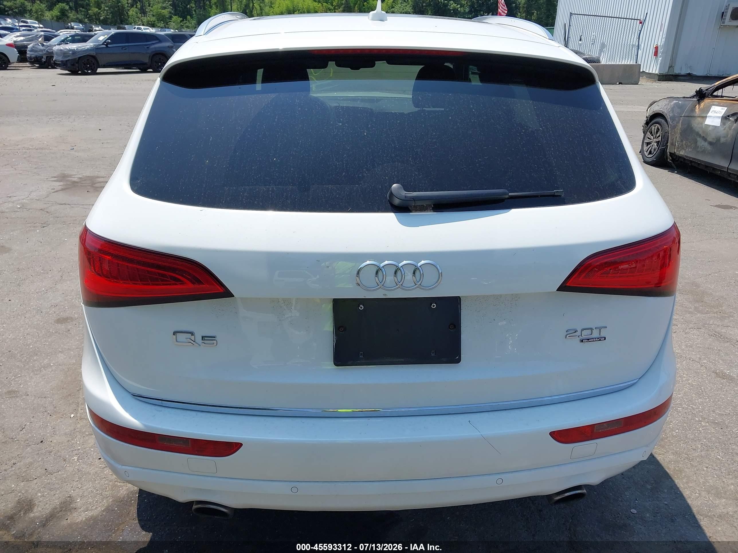 2015 Audi Q5 2.0t Premium White vin: WA1LFAFP5FA034390