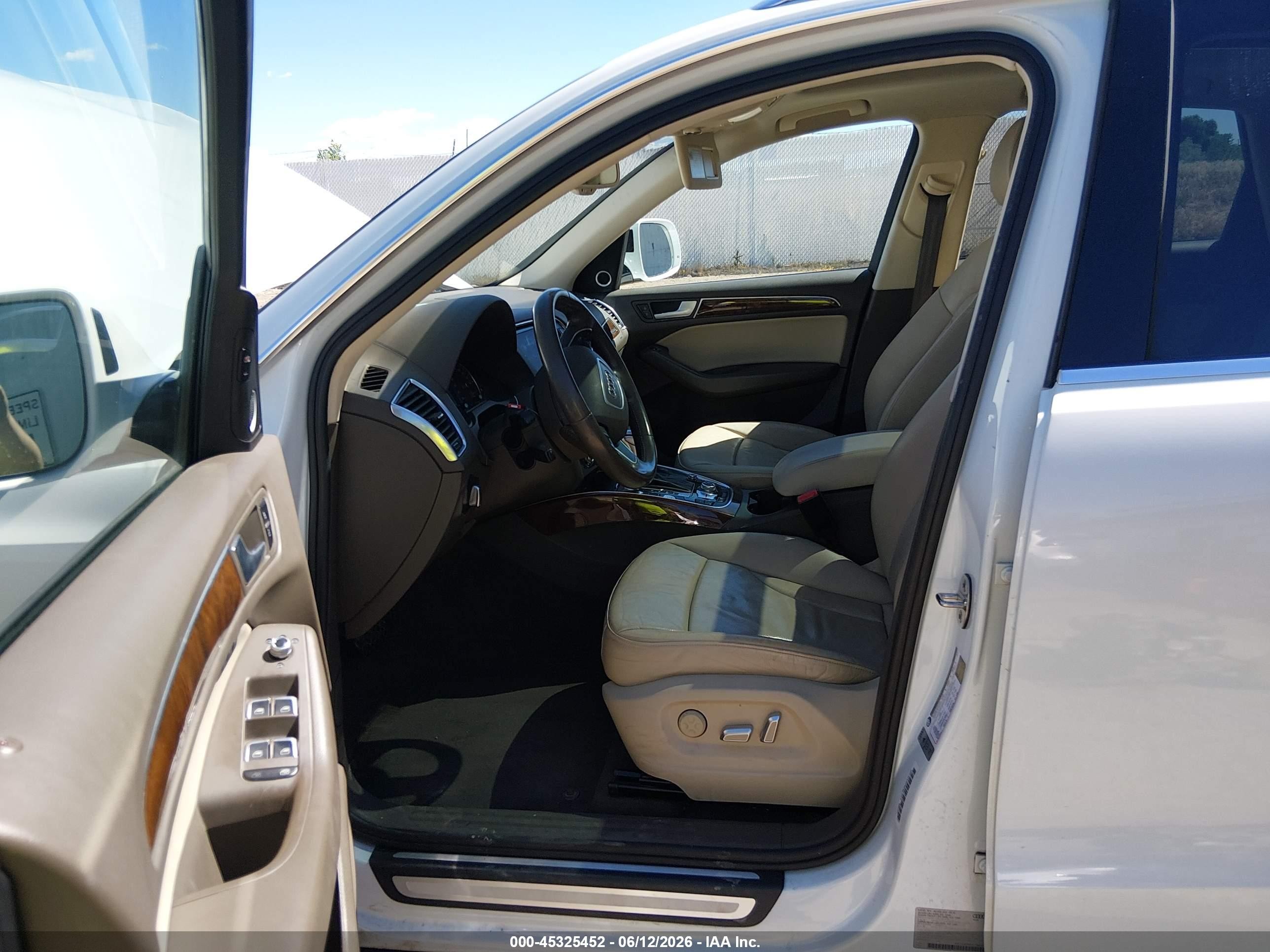 2015 Audi Q5 2.0t Premium White vin: WA1LFAFP5FA119990