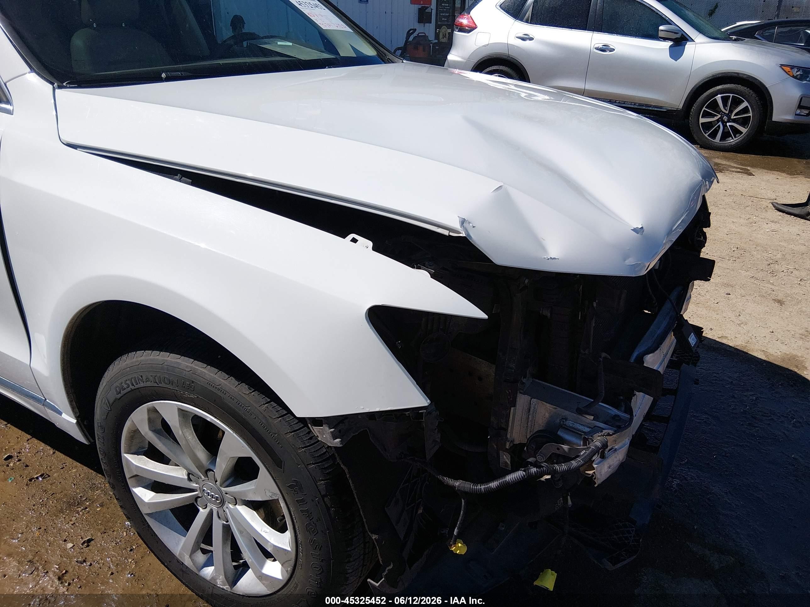 2015 Audi Q5 2.0t Premium White vin: WA1LFAFP5FA119990