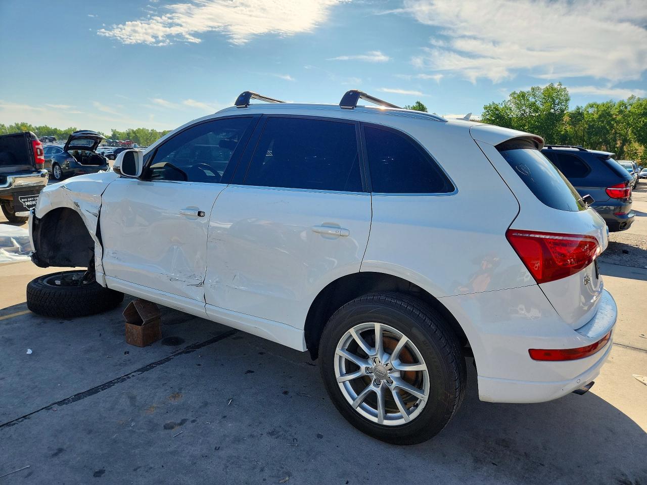 2012 Audi Q5 Premium Plus White vin: WA1LFAFP6CA034605