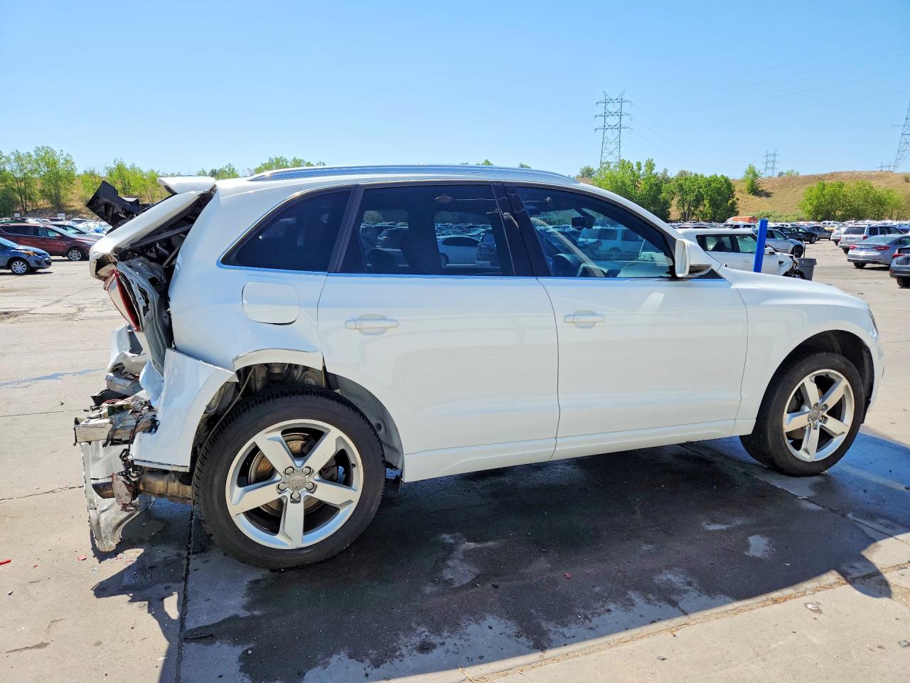 2012 Audi Q5 Premium Plus White vin: WA1LFAFP6CA049816