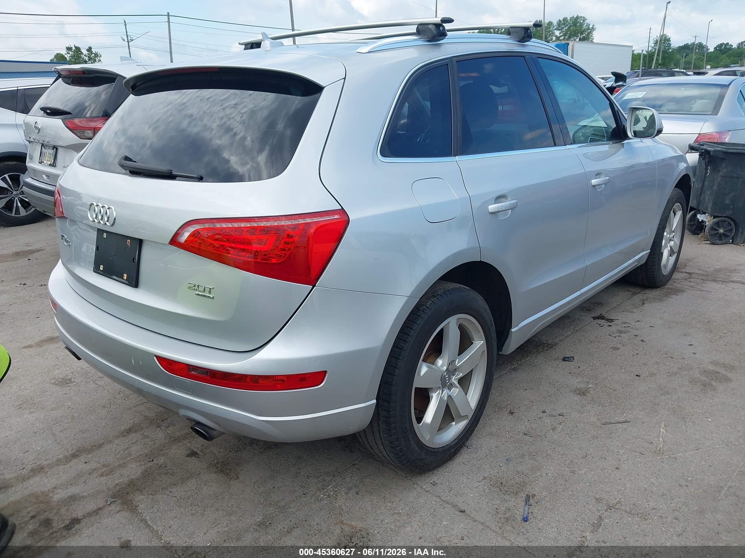 2012 Audi Q5 2.0t Premium Silver vin: WA1LFAFP6CA111277