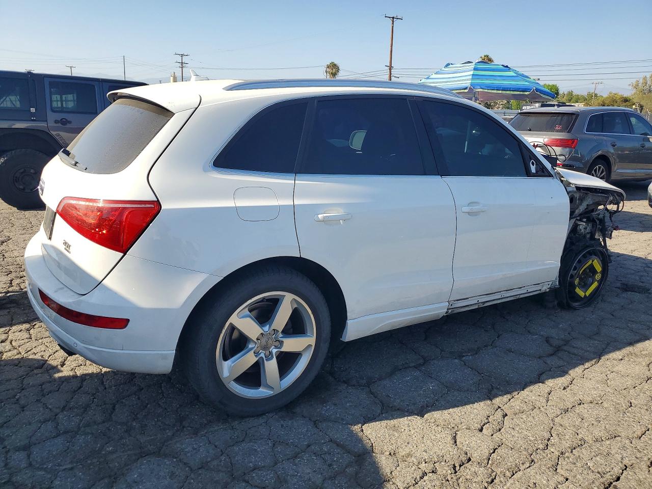 2012 Audi Q5 Premium Plus White vin: WA1LFAFP6CA124627