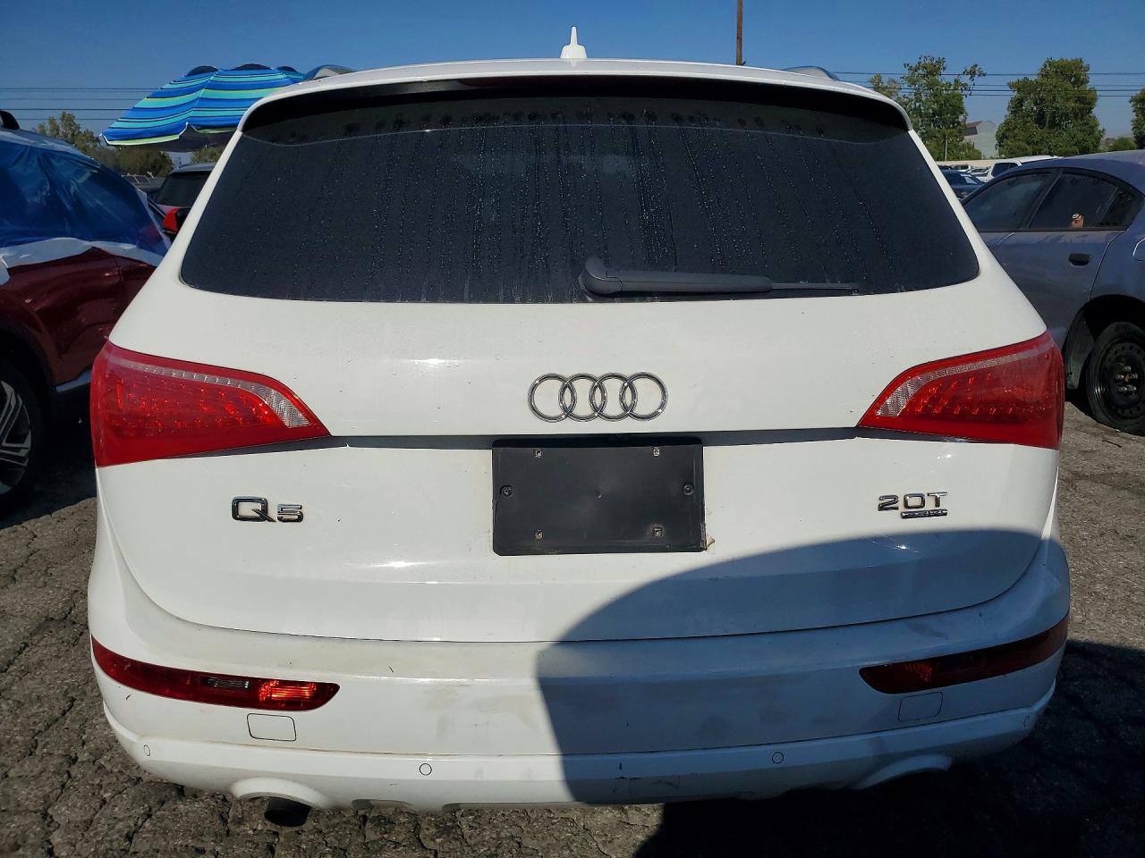 2012 Audi Q5 Premium Plus White vin: WA1LFAFP6CA124627