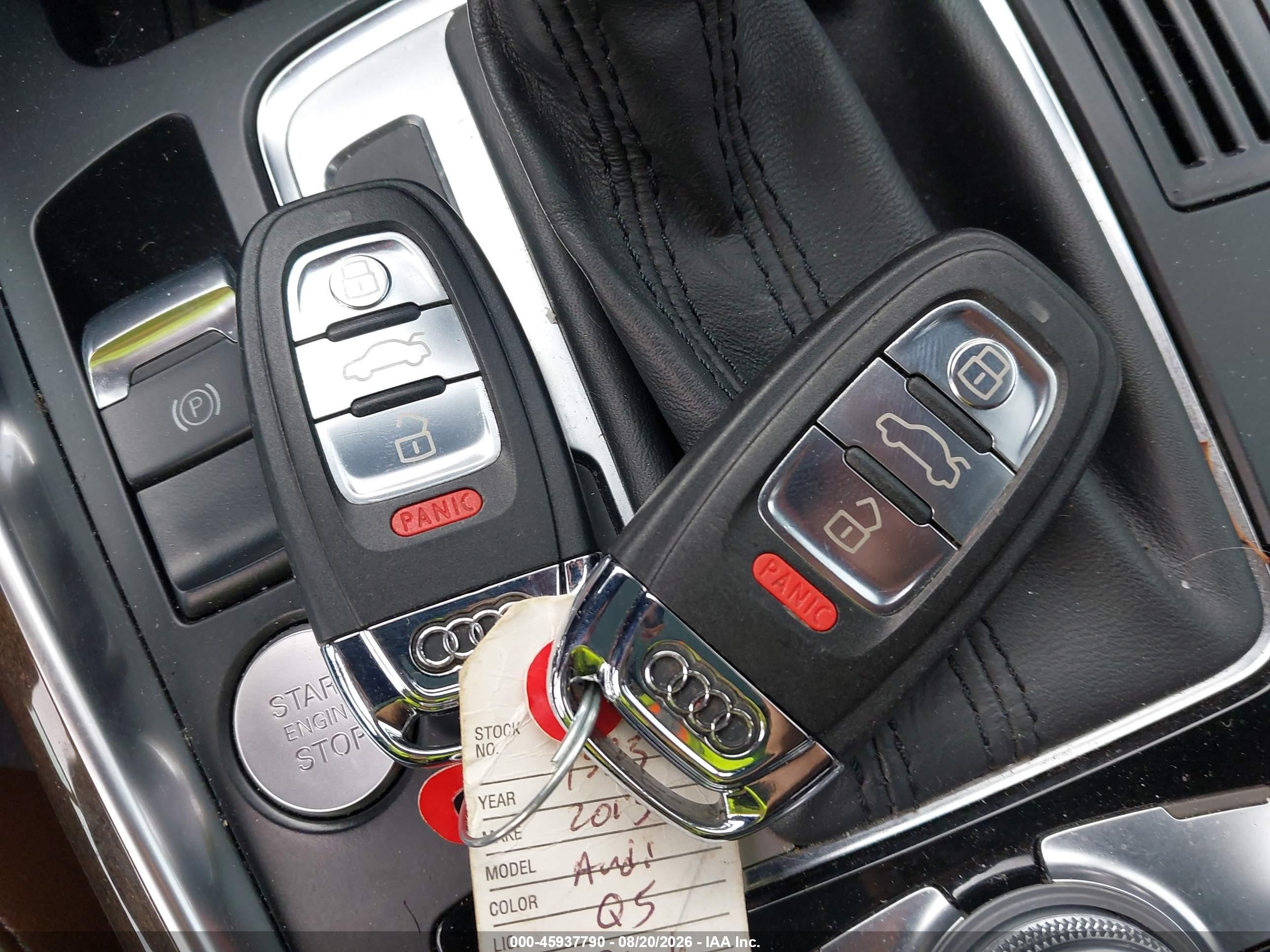 2013 Audi Q5 2.0t Premium Black vin: WA1LFAFP6DA016770