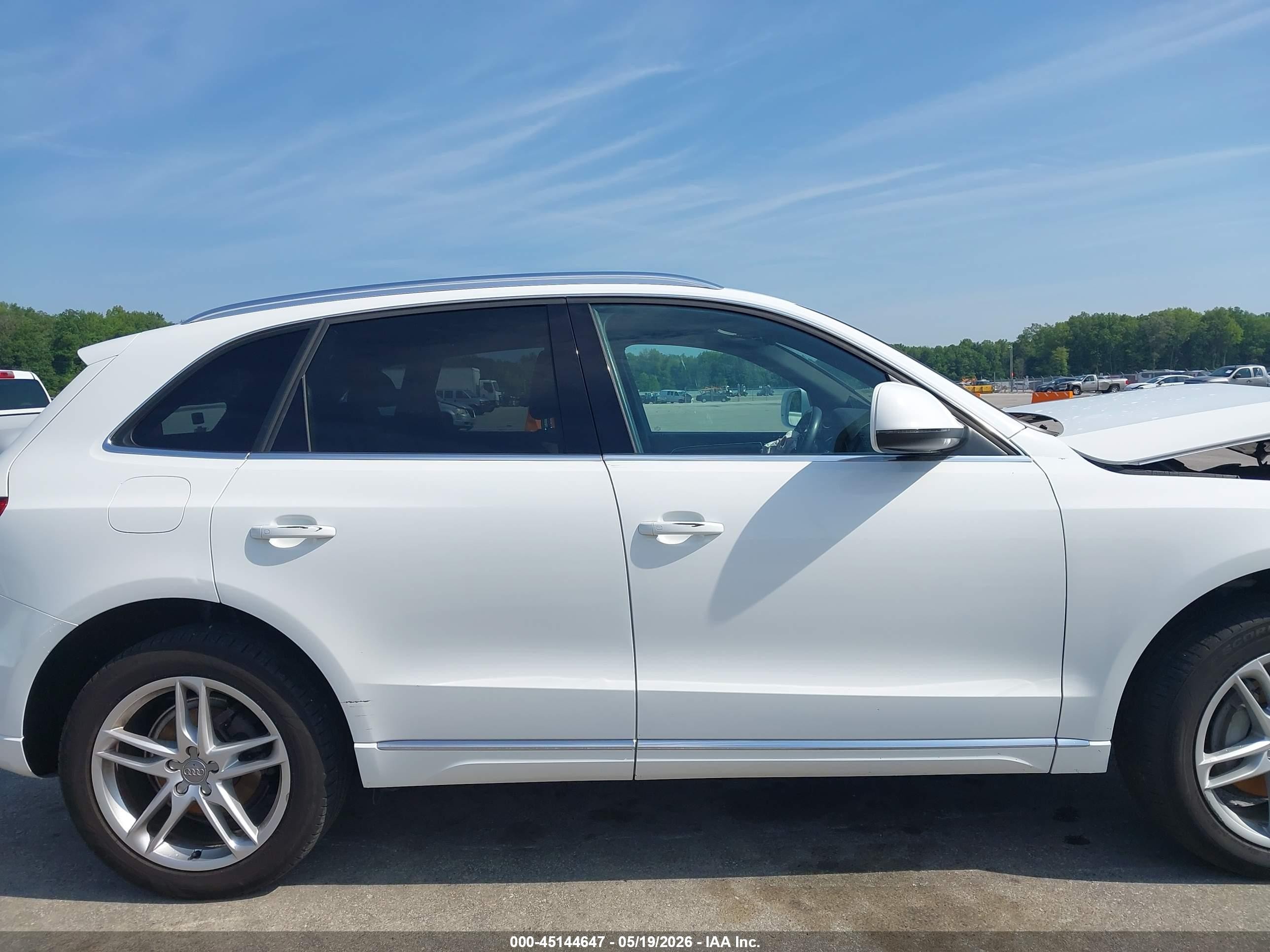 2013 Audi Q5 2.0t Premium White vin: WA1LFAFP6DA050918