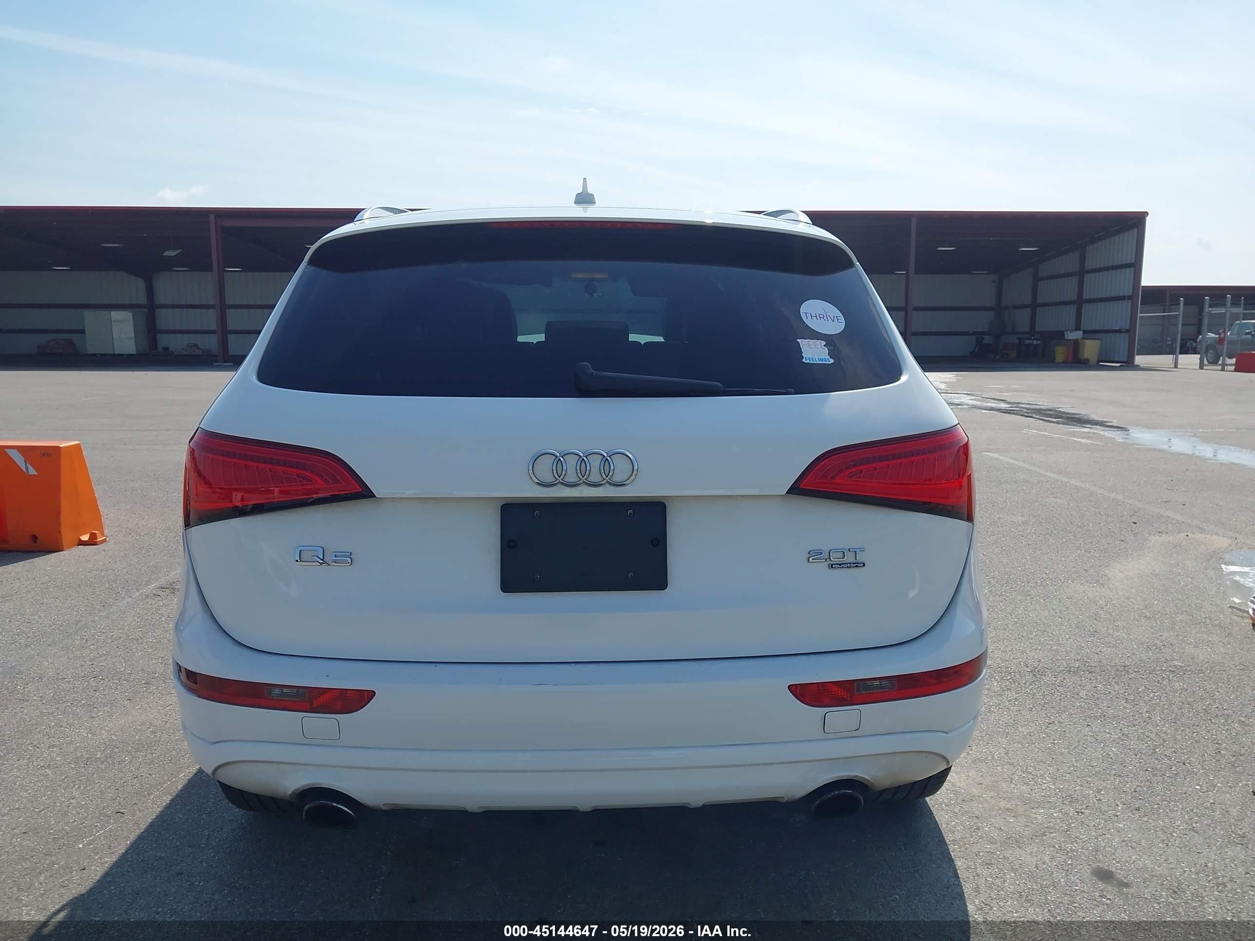 2013 Audi Q5 2.0t Premium White vin: WA1LFAFP6DA050918