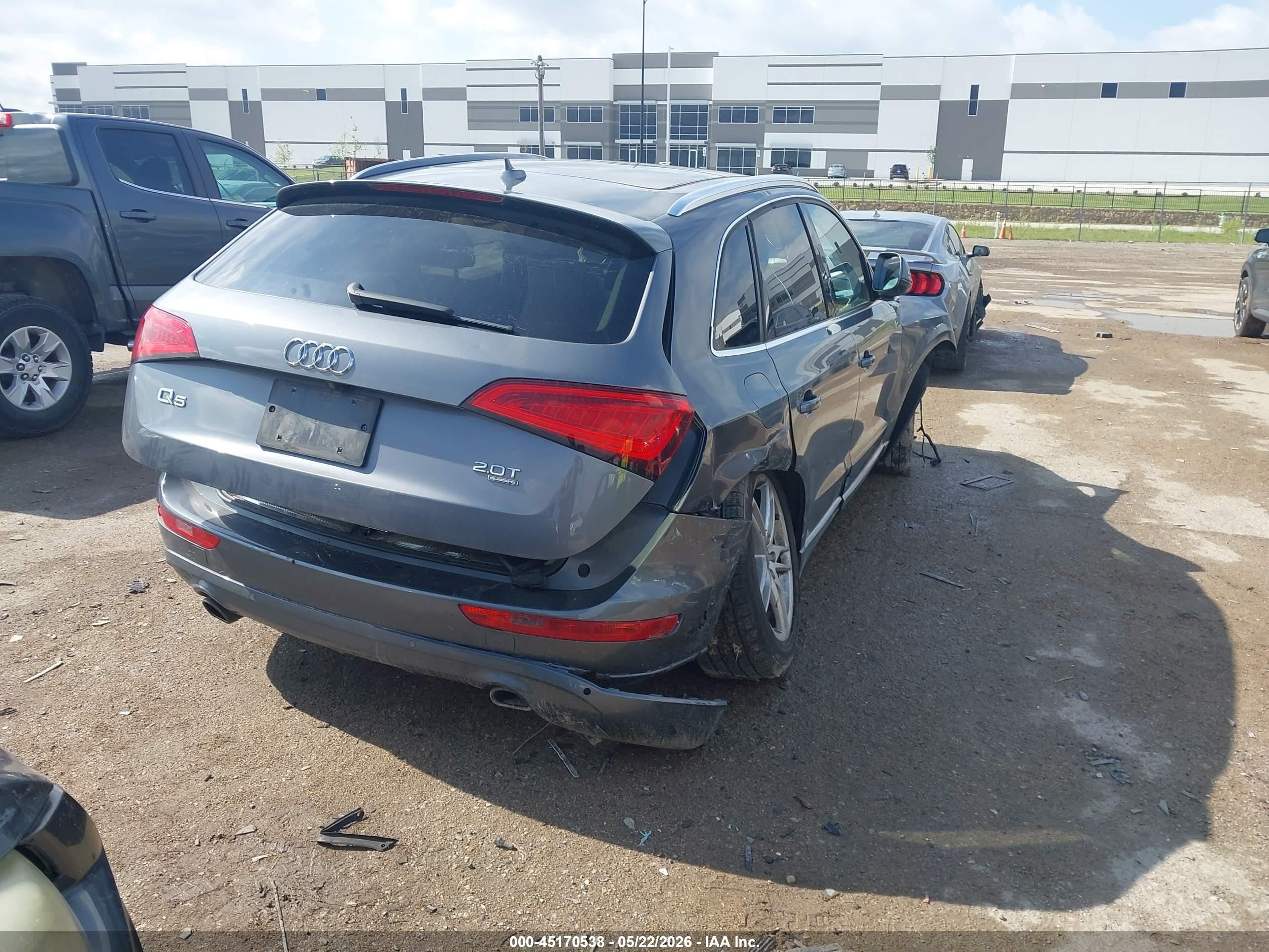 2014 Audi Q5 2.0t Premium Gray vin: WA1LFAFP6EA027298